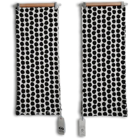 NEW - VEENA | Organic Cotton Blend Polka Dot Infinity Scarf B&W Sz OS - Picture 14 of 14